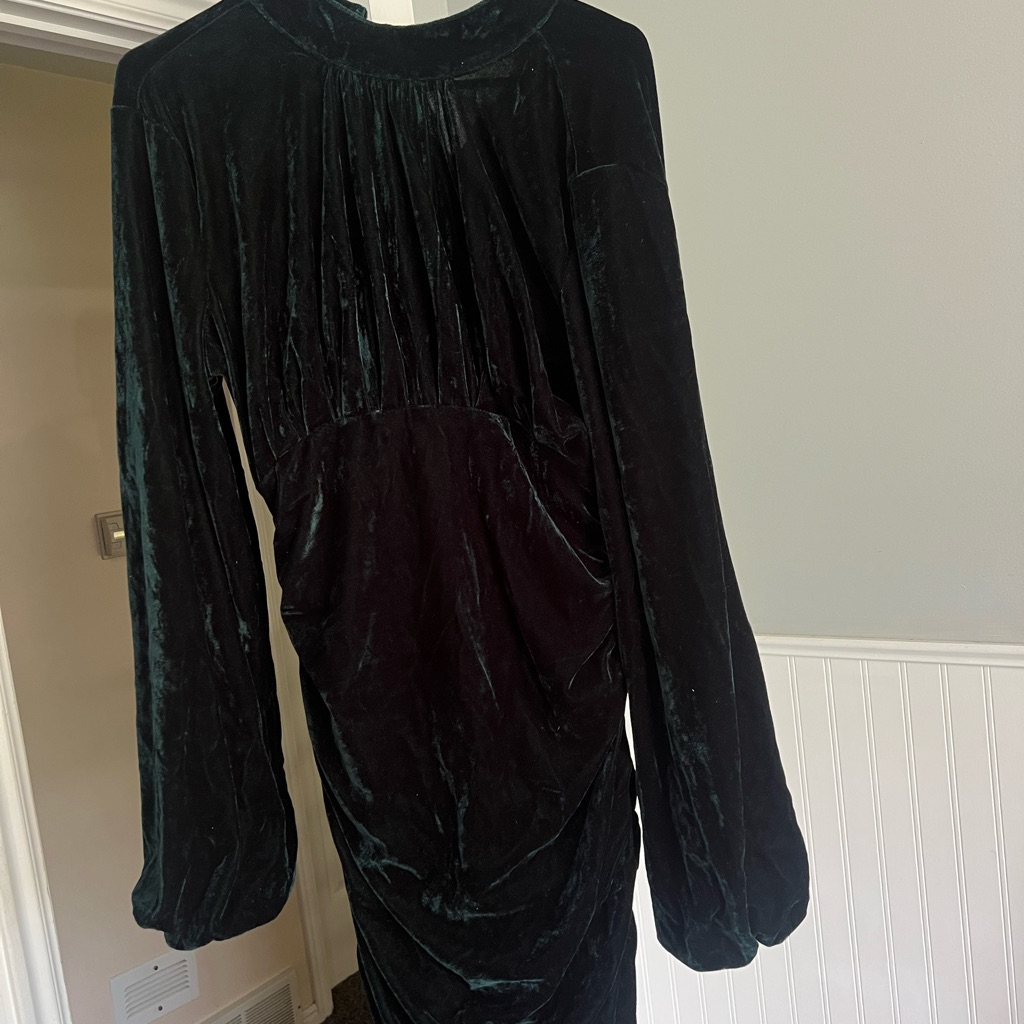Velvet Emerald Green Dress